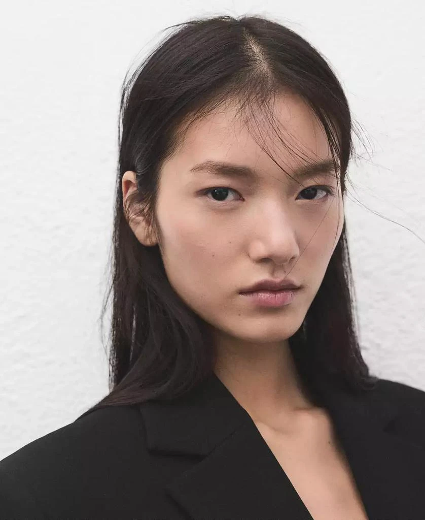 Mango Women
s Lapel Pockets Straight Suit Jacket 7