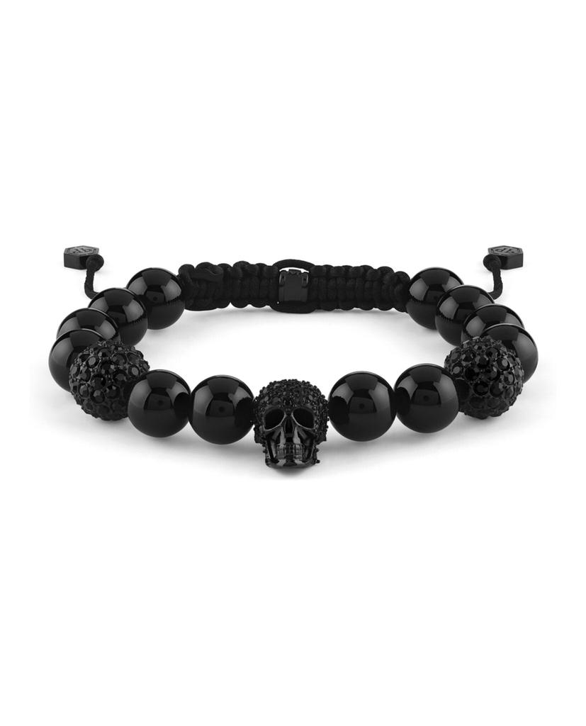 Philipp Plein Plein Elite Crystal Onyx Beads Bracelet