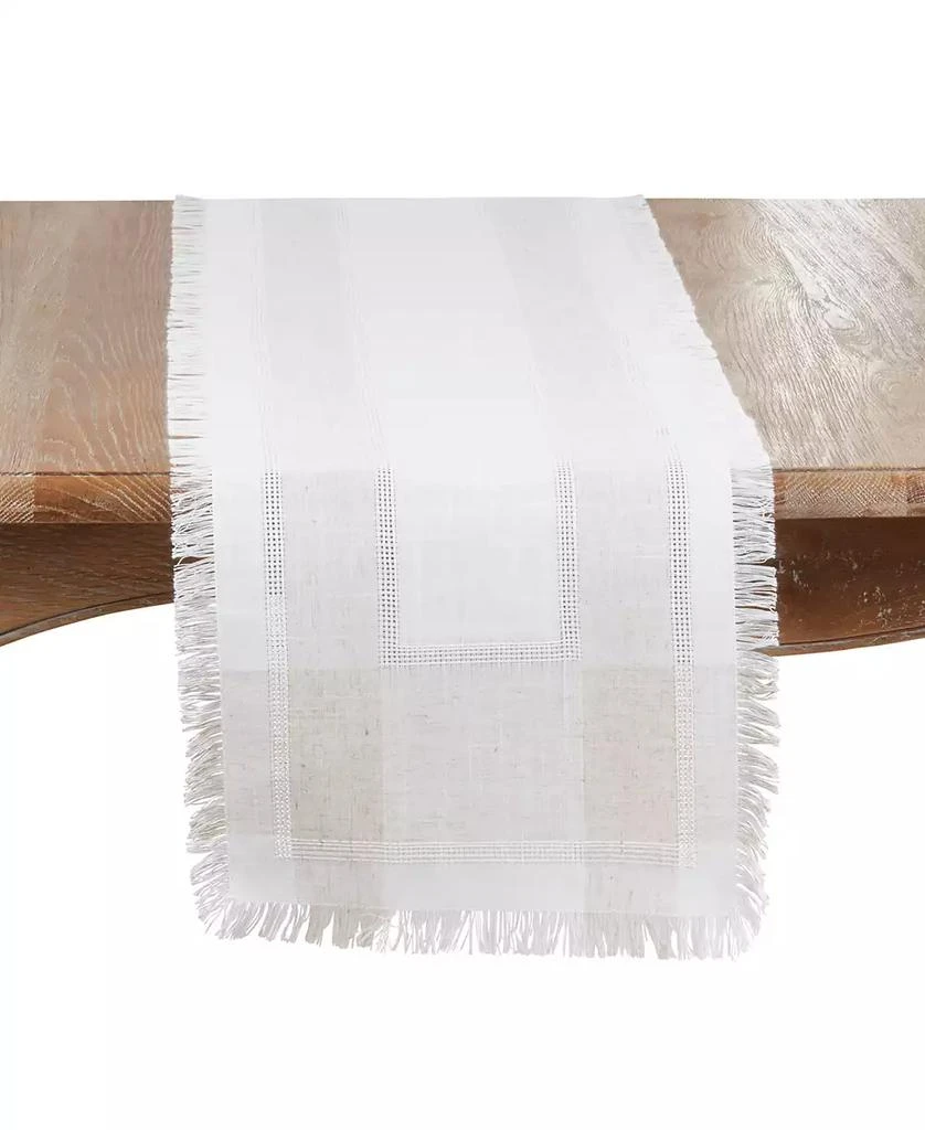 Saro Lifestyle Fringed Table Runner