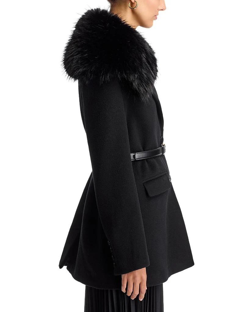 Self Portrait Faux Fur Collar Coat 4