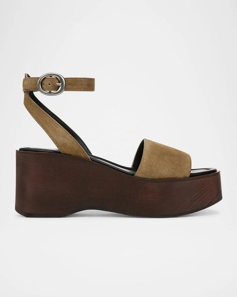 Vince Phillipa Leather Clog Platform Sandals 1