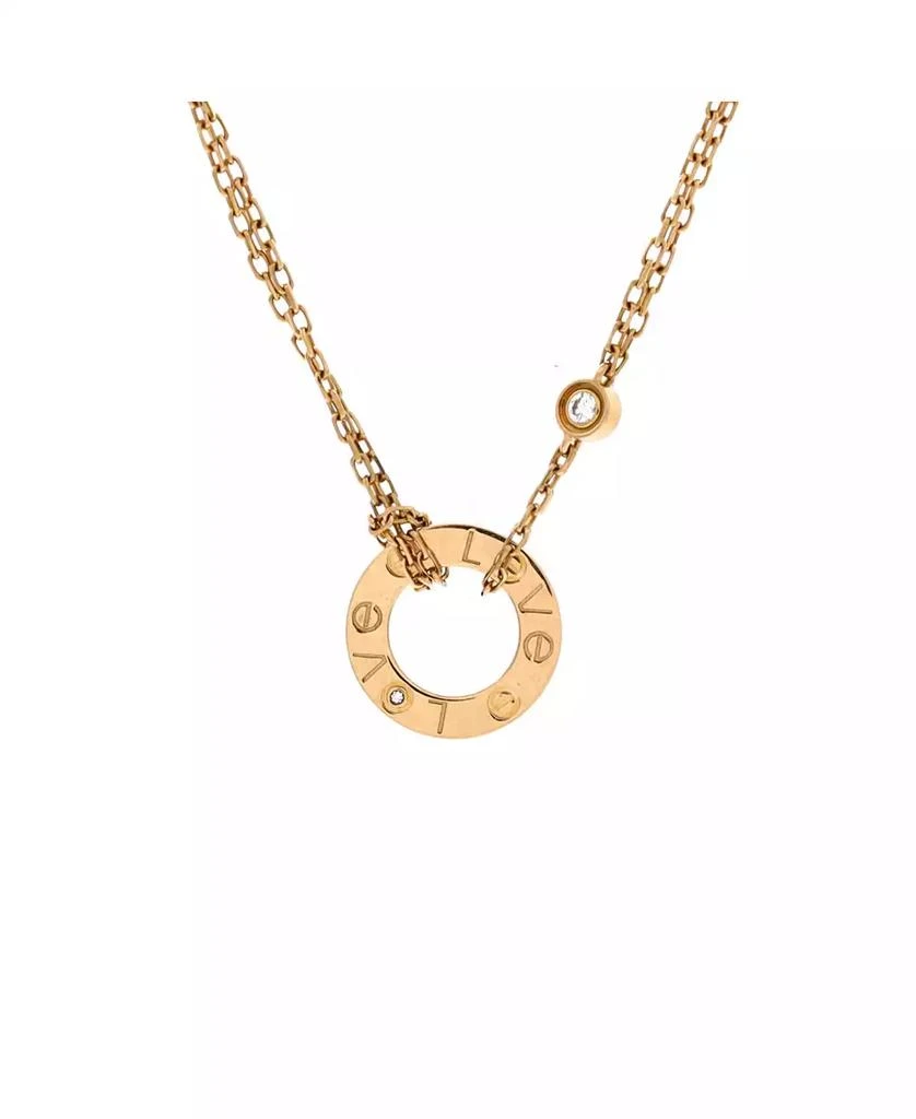 Cartier 2 Diamonds Love Pendant Necklace