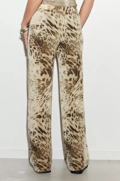 Urban Outfitters UO Leopard Print Straight-Leg Trouser Pant 4
