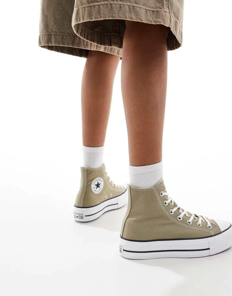 Converse Converse Chuck Taylor All Star Lift Hi in green 3