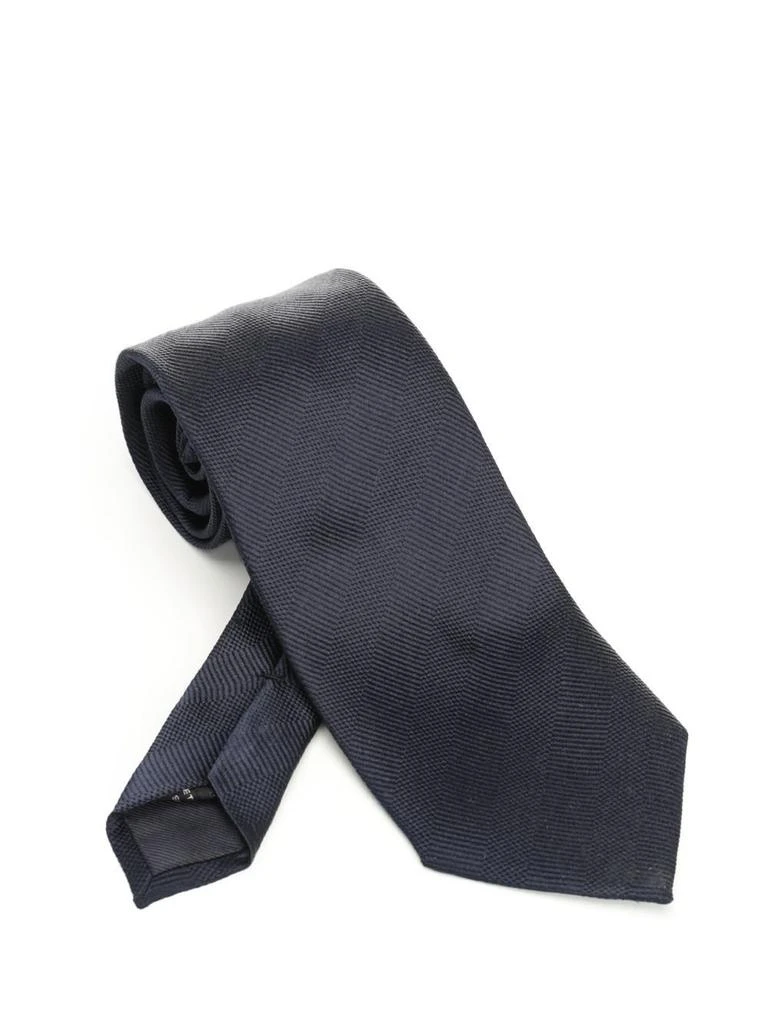 Tom Ford Tom Ford Logo Embroidered Tie 1