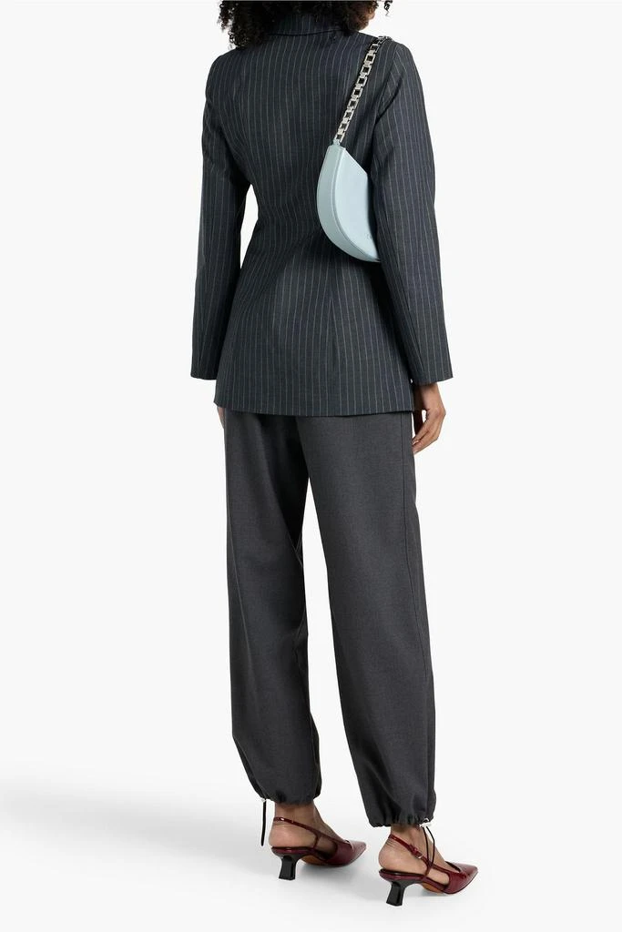 Ganni Pinstriped twill blazer 3
