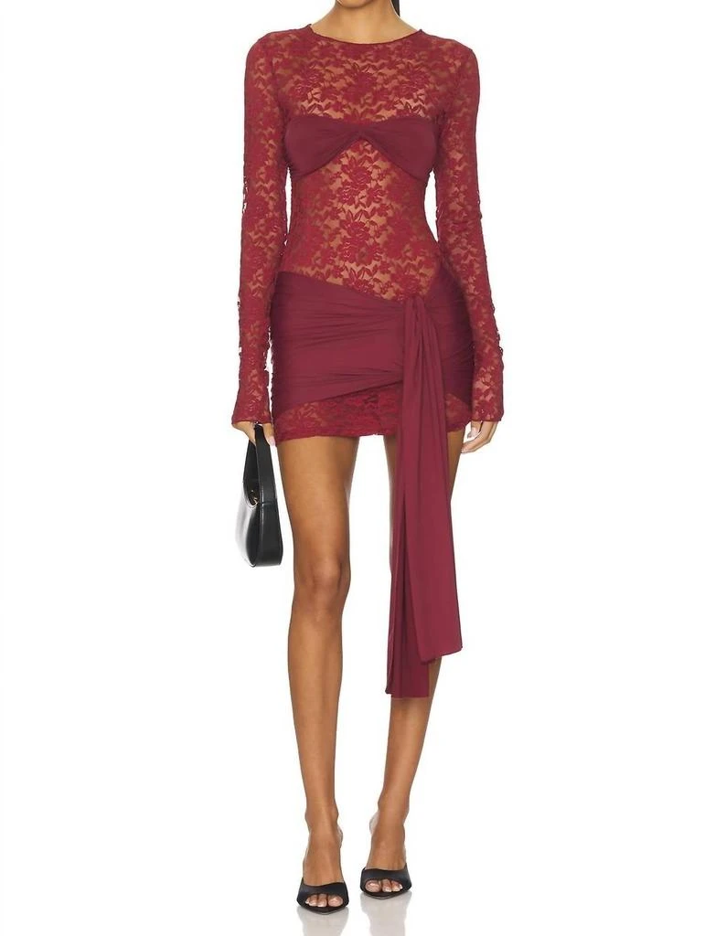 Lioness Midnight long sleeve drape tie skirt detail lace mini dress in butter yellow On Sale Now with Up to 56% Off | Discover Exclusive Deals & Savings at BeyondStyle Lioness Midnight long sleeve drape tie skirt detail lace mini dress in butter yellow On Sale Now with Up to 56% Off | Discover Exclusive Deals & Savings at BeyondStyle