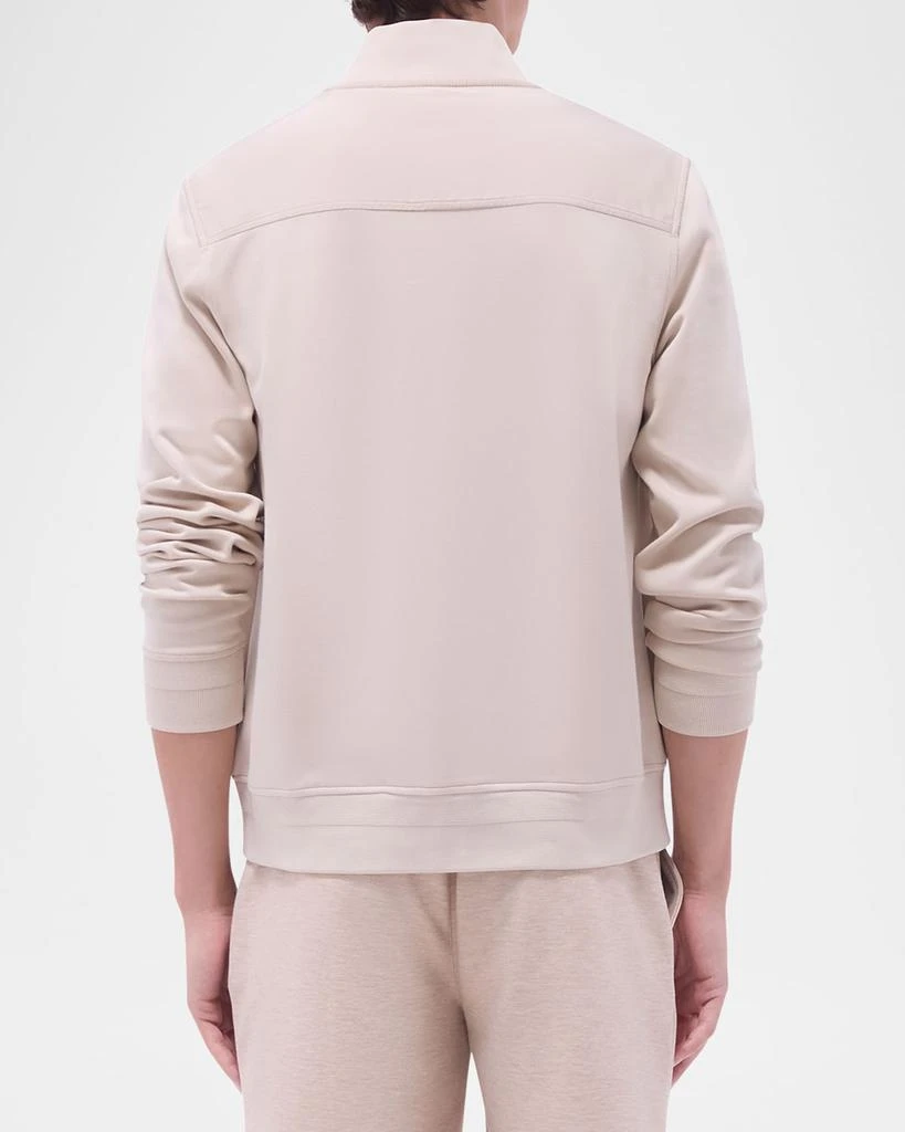 BUGATCHI Men's Soft Touch Knit Full-Zip Bomber Jacket 3