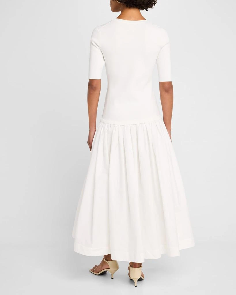 SIMKHAI Patton Drop-Waist Midi Dress 3