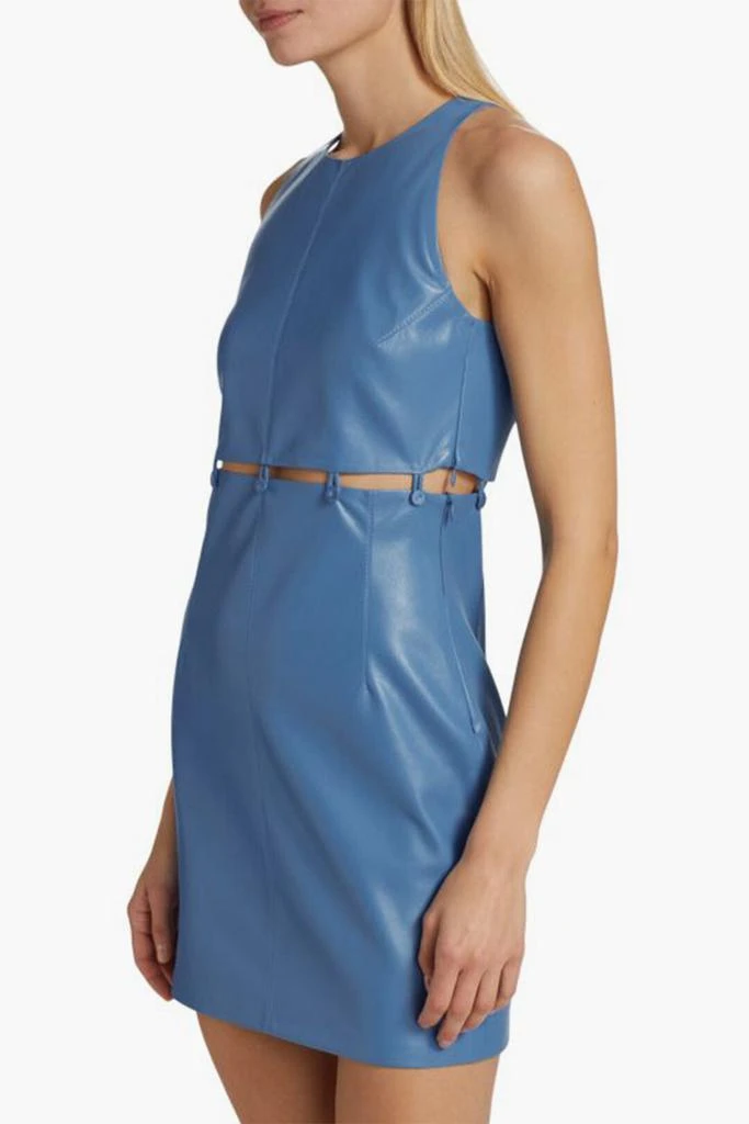 Nanushka Nanushka Vegan-leather LAYAN Mini Dress with Button Loop Detail 3