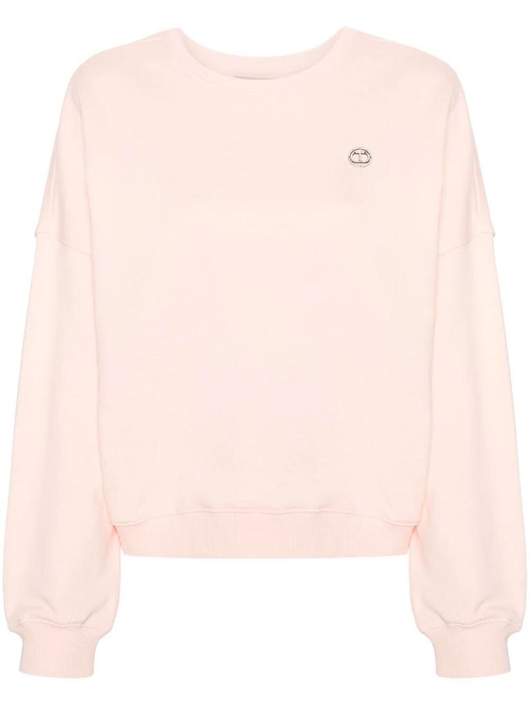 Twin Set Twin Set Crew-Neck Sweatshirt With `Oval T` Detail