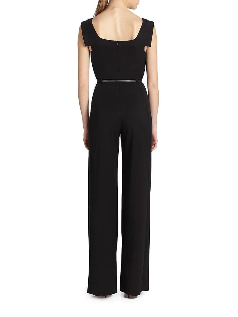 Black Halo Jackie Asymmetric Belted Jumpsuit 4