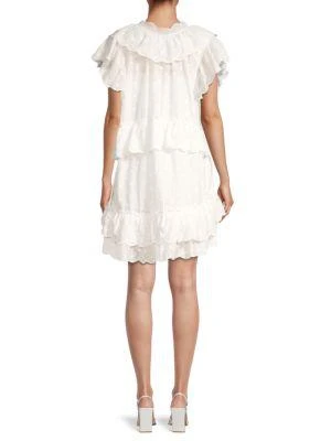 Avantlook Scalloped Ruffle Shift Dress 2