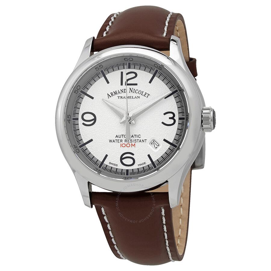 Armand Nicolet MHA Automatic White Dial Watch A840HAA-AG-P140MR2