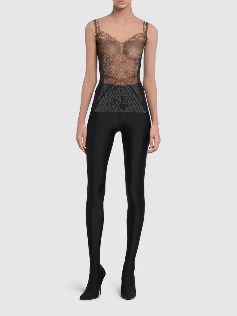 Balenciaga Trompe L'oeil Sheer Printed Top 1