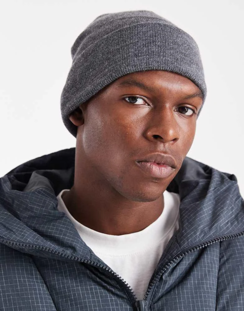 Levi
s Levi
s red tab slouchy knit beanie in grey 3