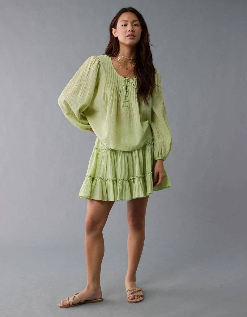 AE AE High-Waisted Tiered Mini Skirt 5