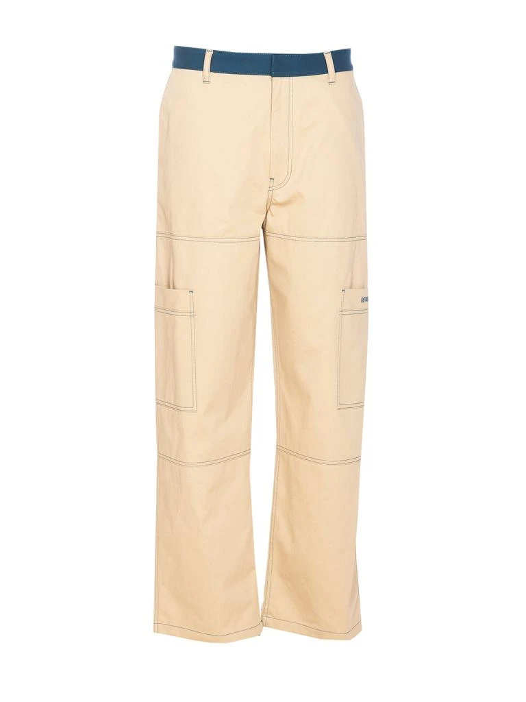 Off-White Off-White Logo Embroidered Cargo Pants 1