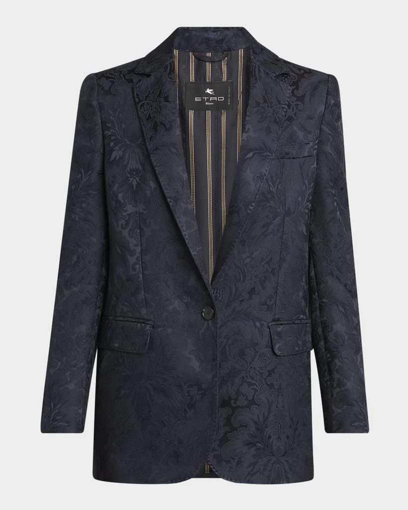ETRO Single-Breasted Brocade Jacket 1