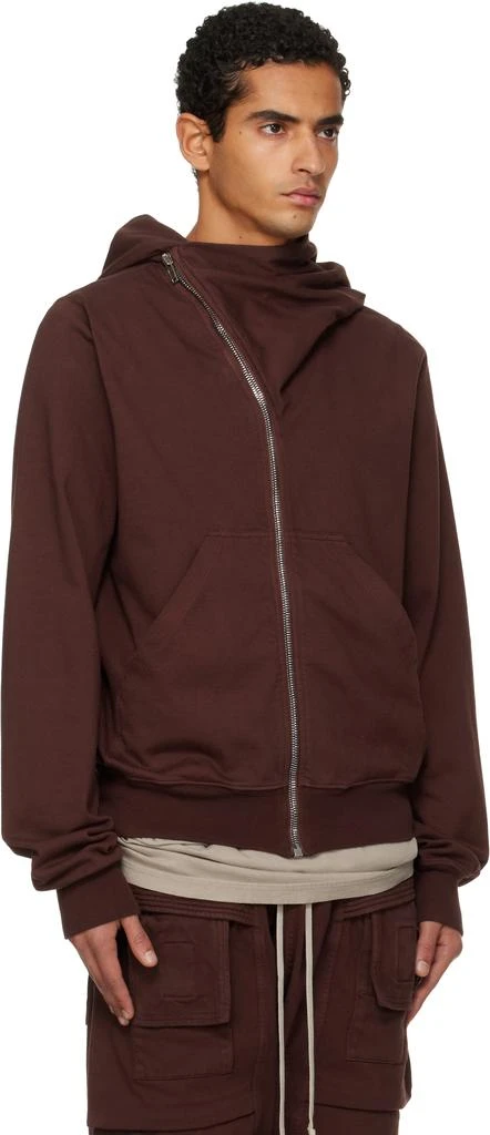 Rick Owens Burgundy Concordians Mountain Hoodie 2