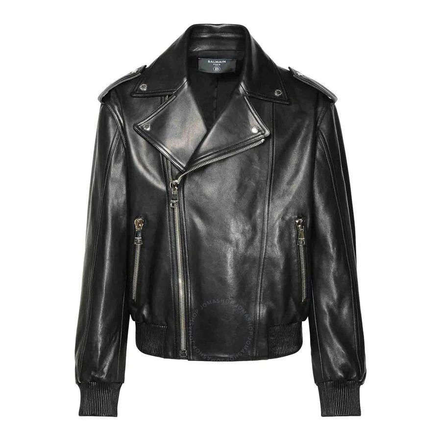 Balmain Leather Bomber Jacket 1
