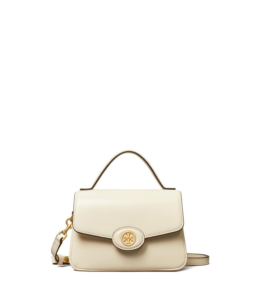 Tory Burch Robinson Spazzolato Small Top-Handle Bag