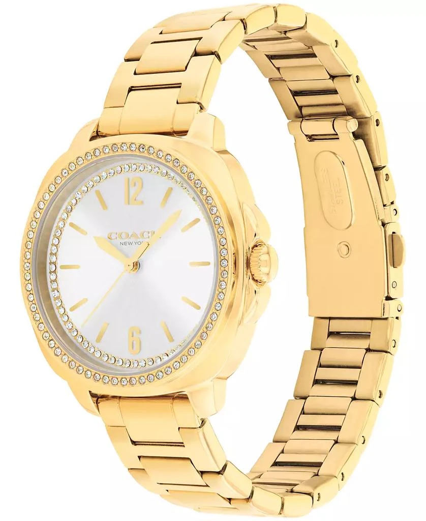Coach Women
s Kitt Gold Tone Stainless Steel Bracelet Watch, 34mm 3