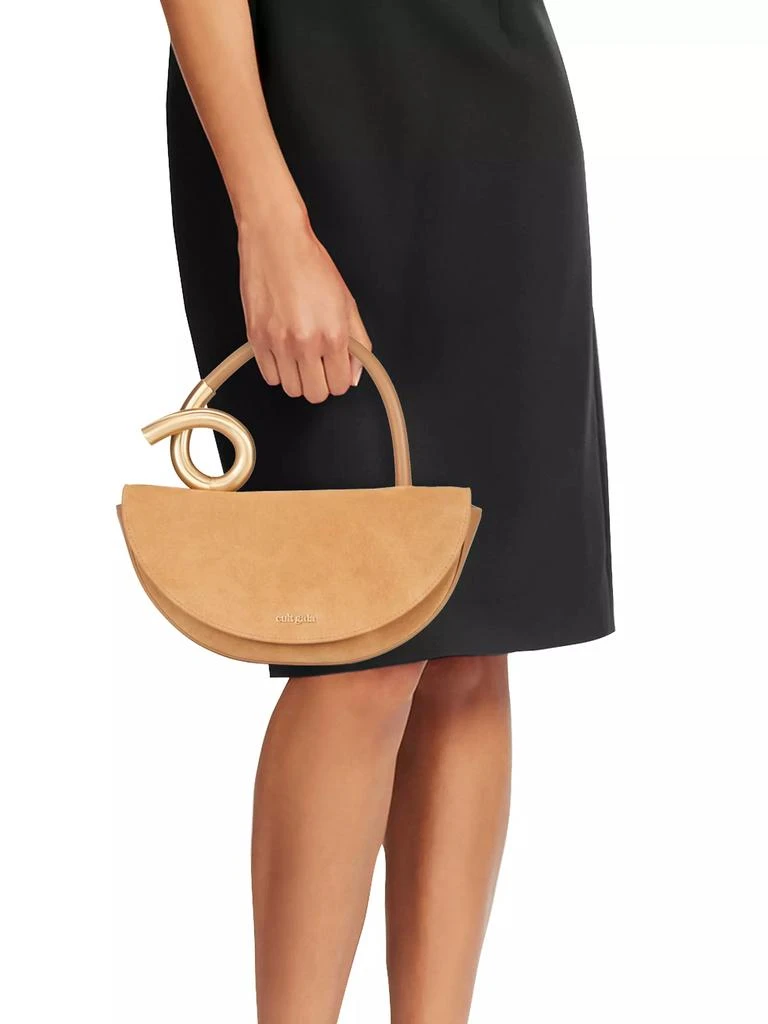 Cult Gaia Azariah Suede & Leather Top-Handle Bag 2