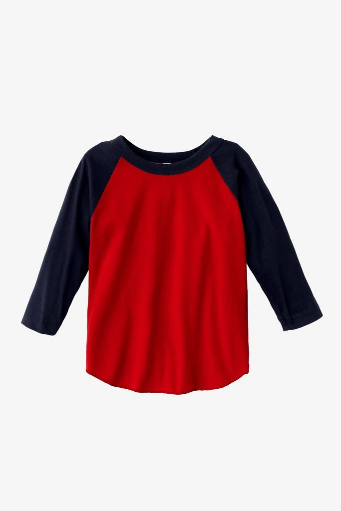 Los Angeles Apparel FF1053 - Toddler 3/4 Sleeve Poly Cotton Raglan 31