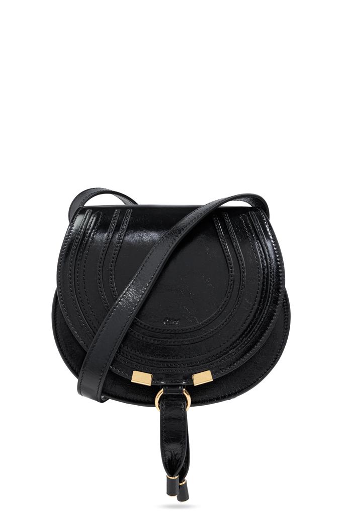 ショルダーバッグ・ポシェット Chloe Black Velvet Small Chloe Heritage Shoulder Bag CHLOÉ Heritage small embellished quilted velvet shoulder bag