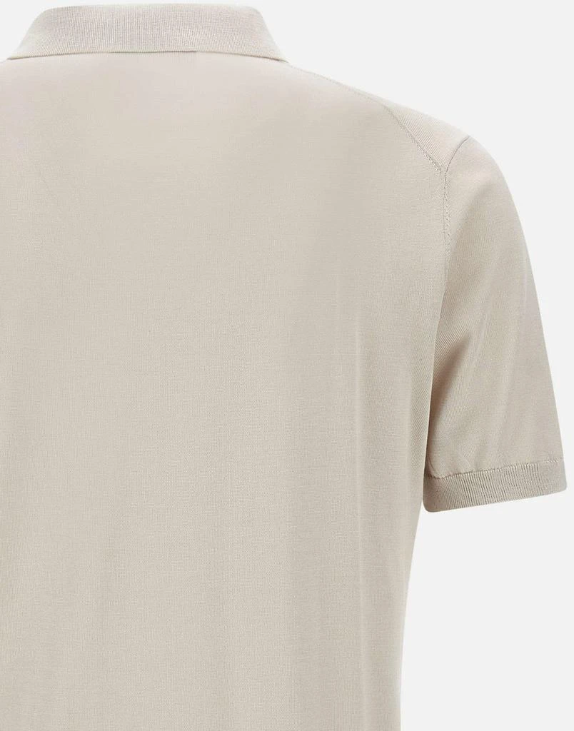 KANGRA Silk and cotton polo shirt 5