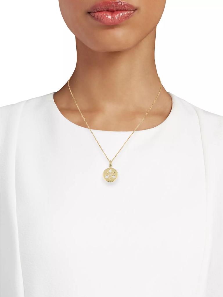 Tamara Comolli 18K Yellow Gold & Diamond Small Sand Dollar Pendant Necklace