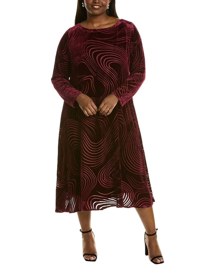 Marina Rinaldi Duca Silk-Blend Midi Dress 1