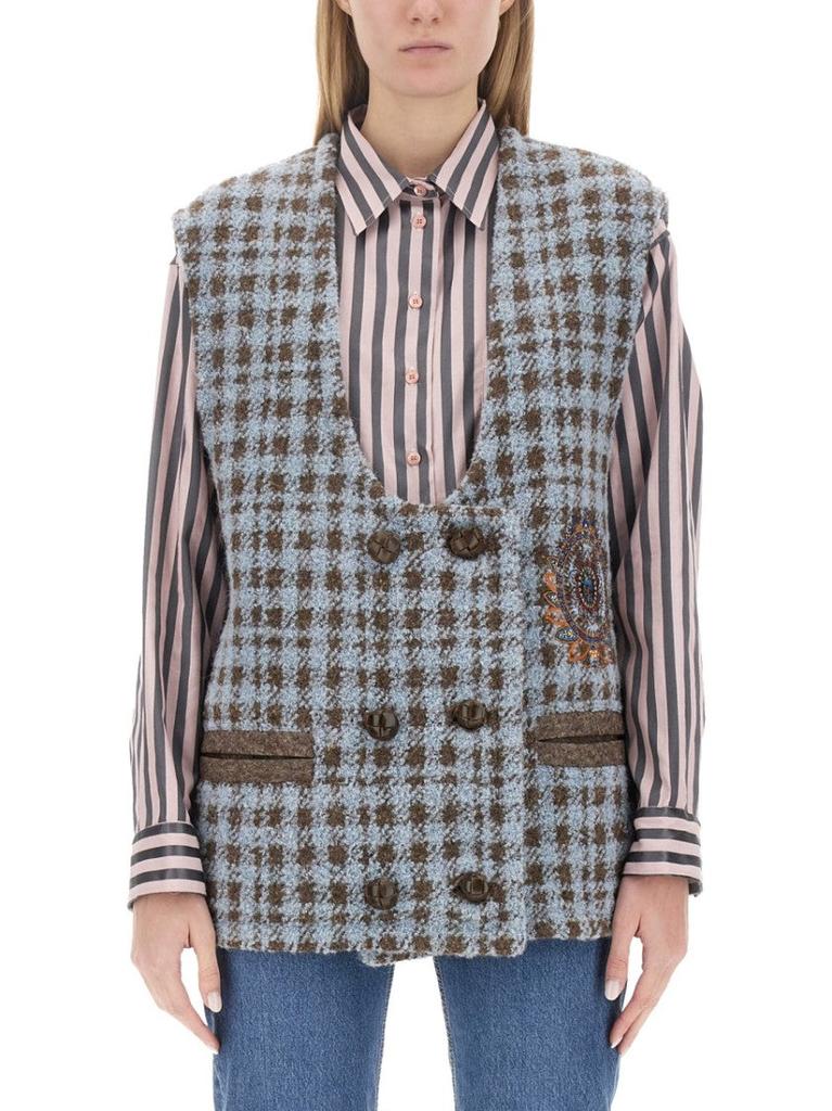 ベスト・ジレ ETRO FW23 Embroidered wool blend vest (115587251 0250) ETRO FW23 Embroidered wool blend vest (115587251 0250) (ETRO