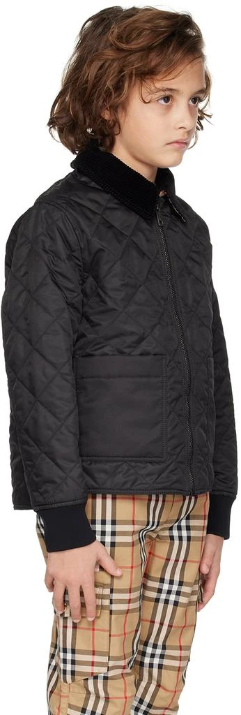 Burberry Kids Black Quilted Jacket 2