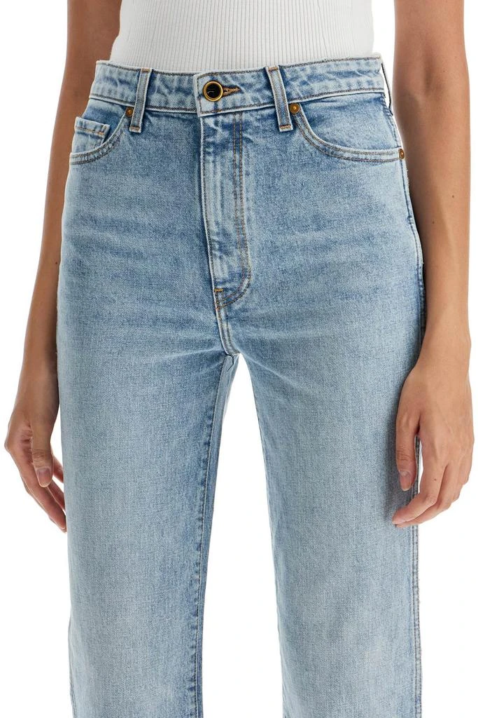 Khaite cropped straight leg abigail jeans 4