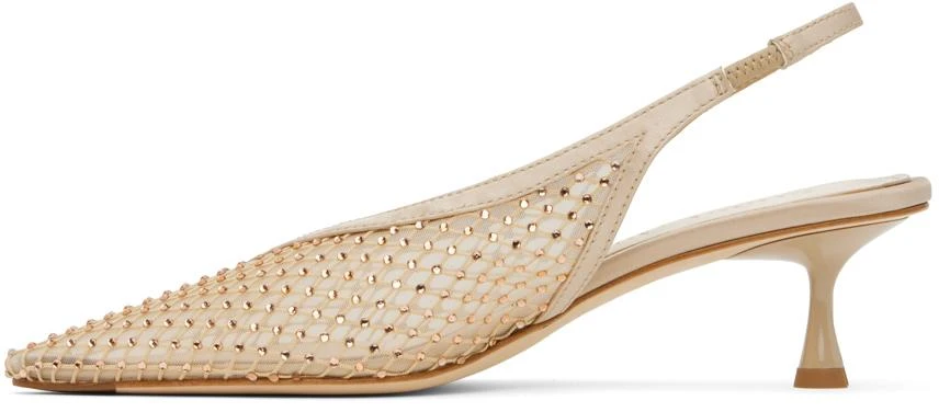 Studio Amelia Beige Razor 50 Heels 3