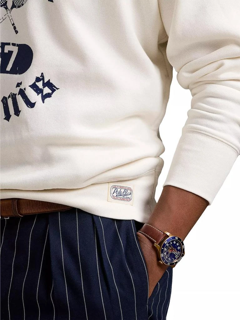 Ralph Lauren Vintage-Fit Fleece Graphic Hoodie 5