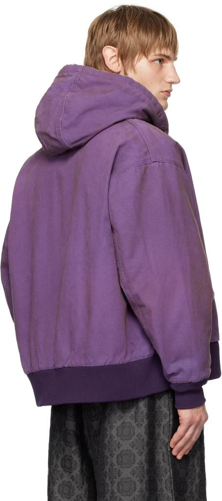 Needles Purple Zipped Work Hoodie 3