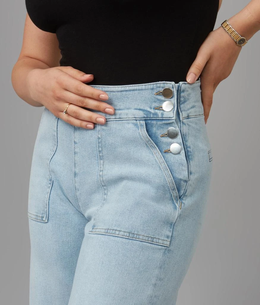 Lola Jeans Women's COLETTE-CM High Rise Wide Leg Jeans 3