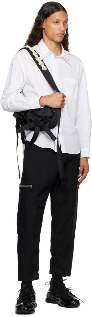 Simone Rocha Black Beaded Classic Bow Crossbody Bag 4