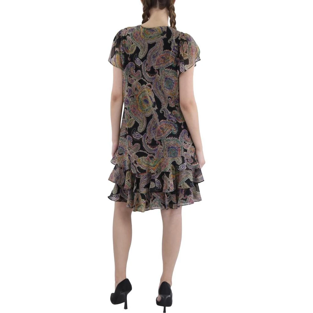 Ralph Lauren Womens Matte Jersey Printed Cocktail Dress 2