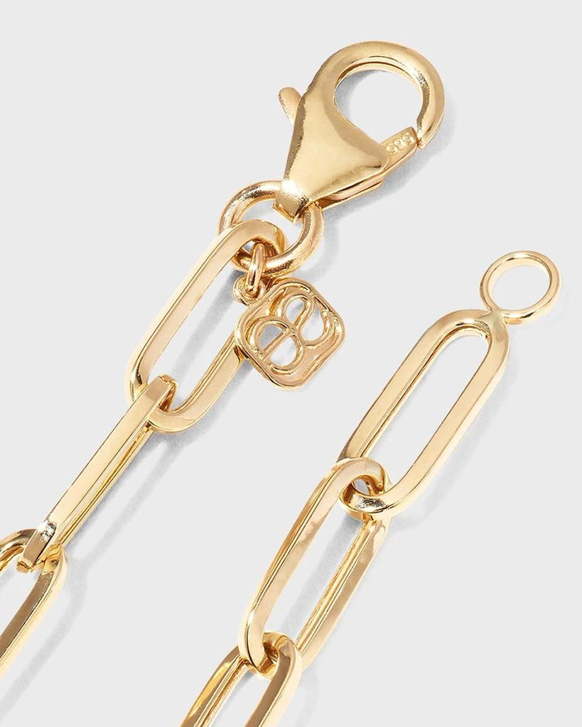 Sydney Evan Paperclip Bracelet with Diamond Heart Charm 4