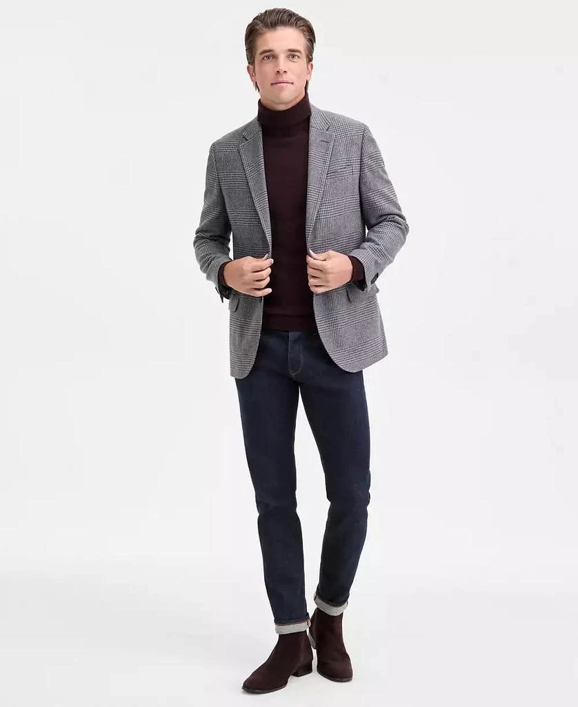 Nautica Men's Modern-Fit Gray Houndstooth Tweed Sport Coat 4