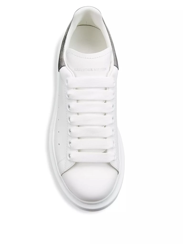 Alexander McQueen Women's Oversized Metallic Colorblocked Leather Sneakers 5