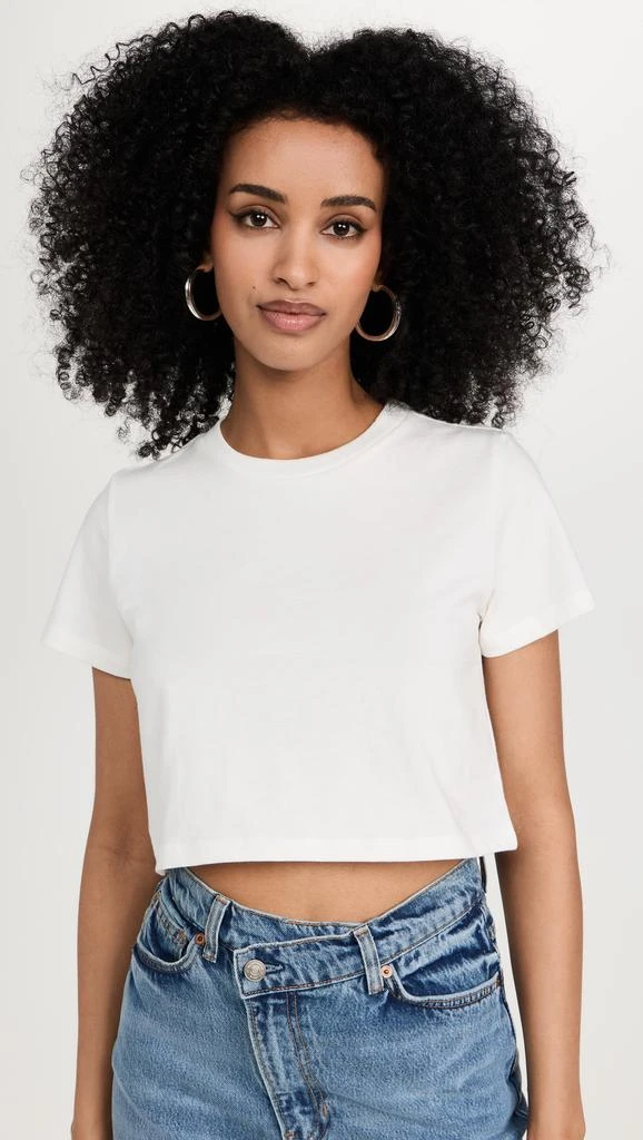 Reformation Cropped Classic Crew Tee 6