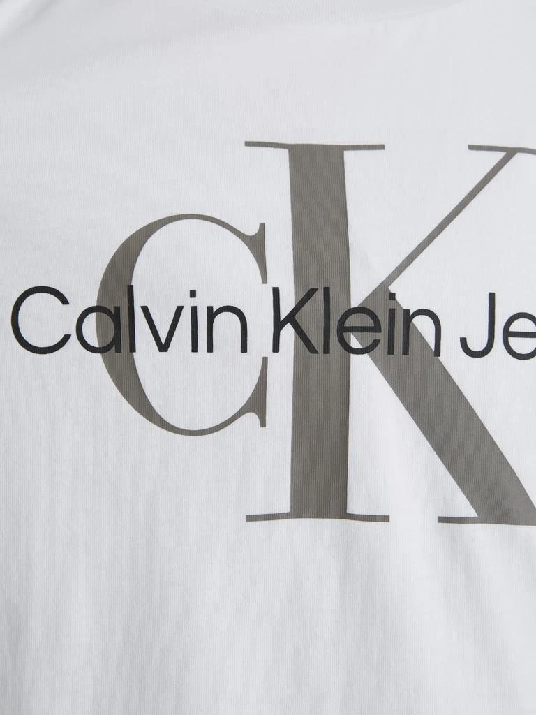 Calvin Klein Calvin Klein Kids Monogram Logo T-Shirt in White 4