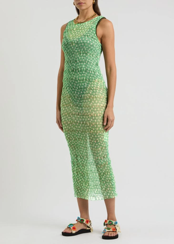 Cloe Cassandro Lola printed silk-georgette midi dress 2