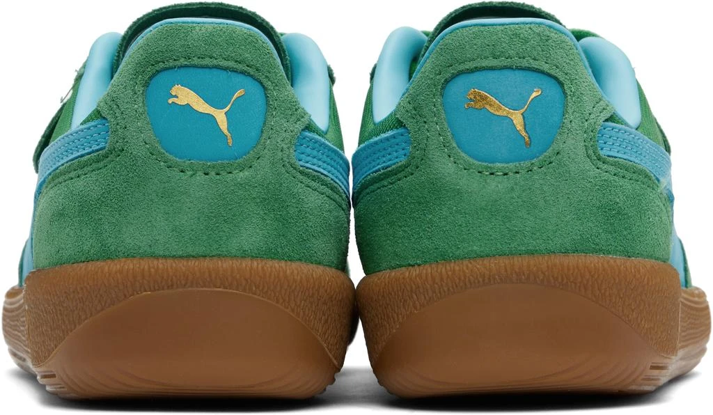 Puma Green & Blue Palermo Vintage Update Sneakers 2