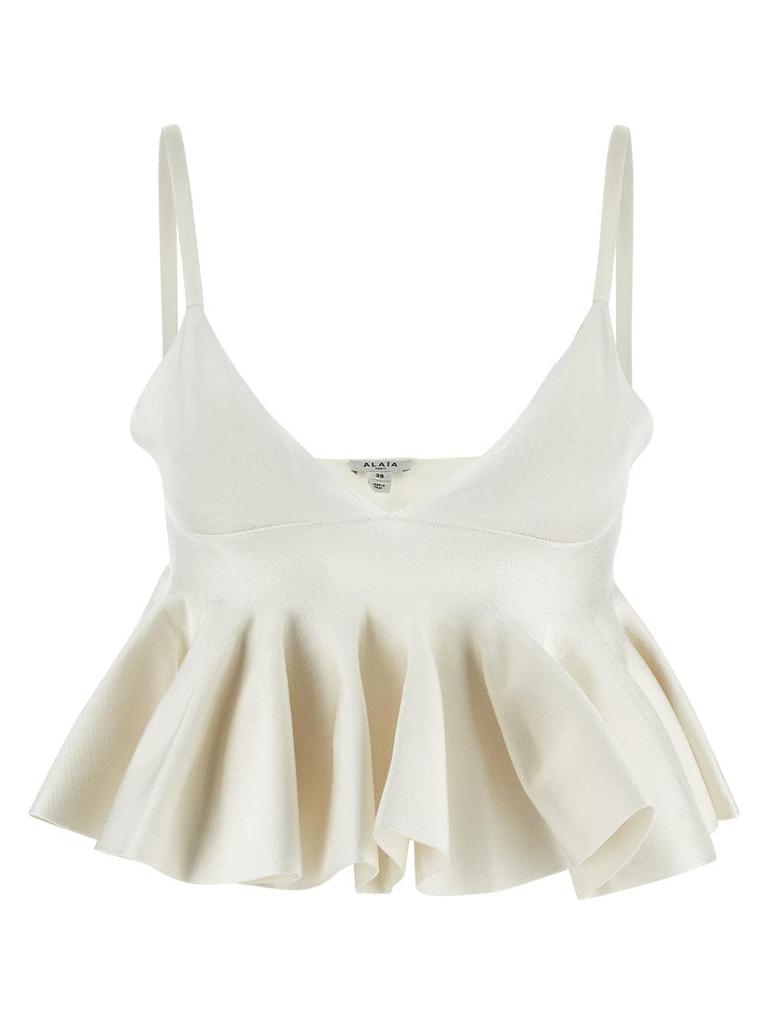 Alaia Godet Bra Top